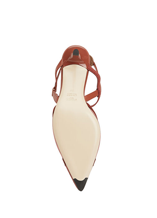 Bordo Topuklu Ayakkabı - Görsel 6