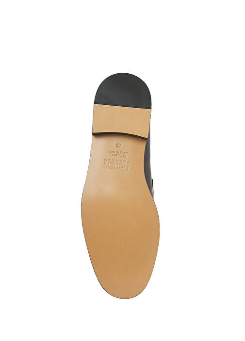 Siyah Kadın Deri Loafer - Görsel 6