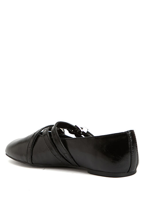 Indy Siyah Deri Babet - Görsel 5