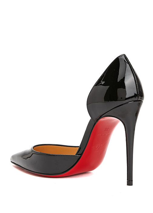 Iriza Siyah Deri Stiletto - Görsel 4