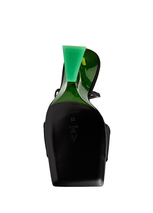 Siyah Yeşil Kadın Sandalet - Görsel 6