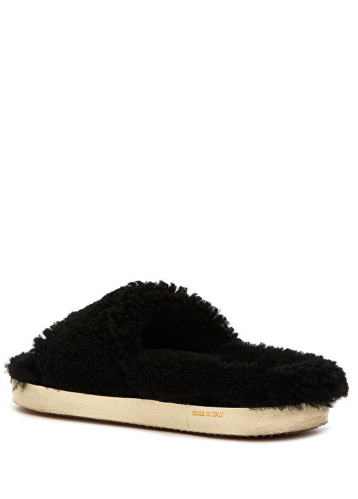Poolstars Siyah Kadın Shearling Terlik - Görsel 4