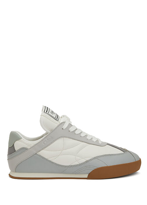 Kick Beyaz Gri Kadın Deri Sneaker - Görsel 2
