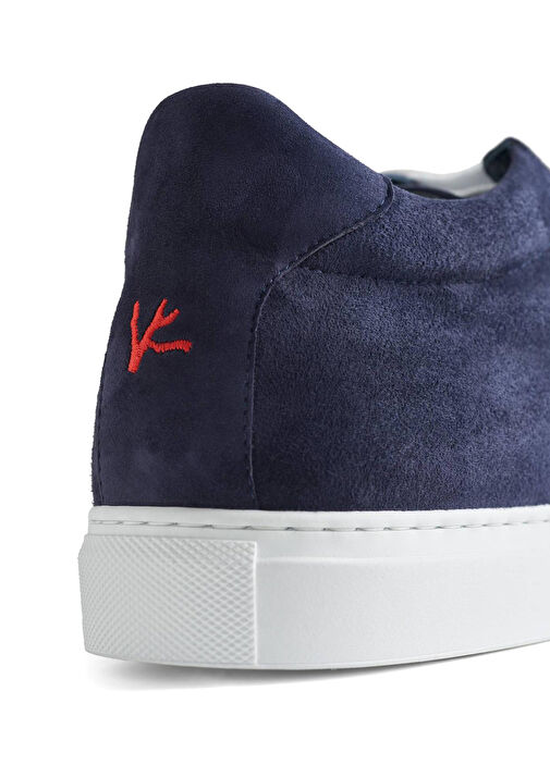 Lacivert Erkek Deri Sneaker - Görsel 6