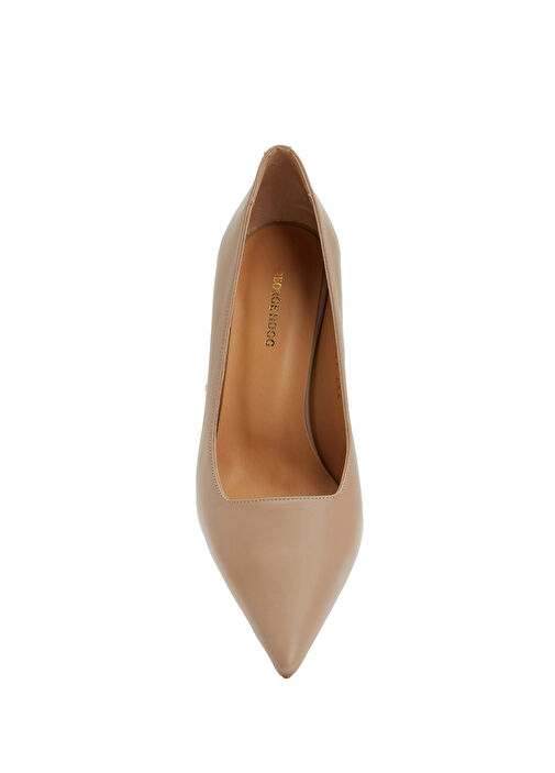 Nude Kadın Deri Topuklu Ayakkabı - Görsel 5
