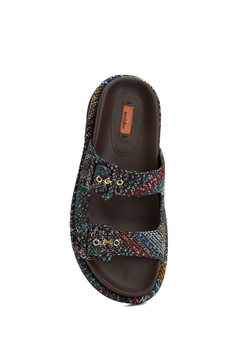 Çok Renkli Payetli Kadın Terlik - Görsel 5