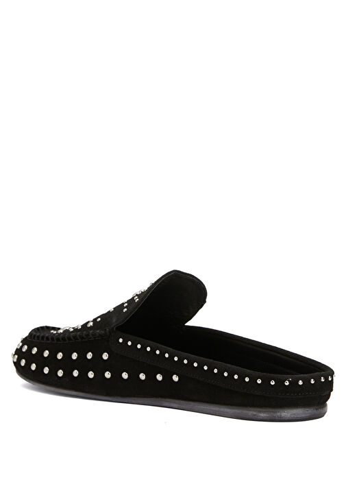 Siyah Kadın Süet Terlik - Görsel 4