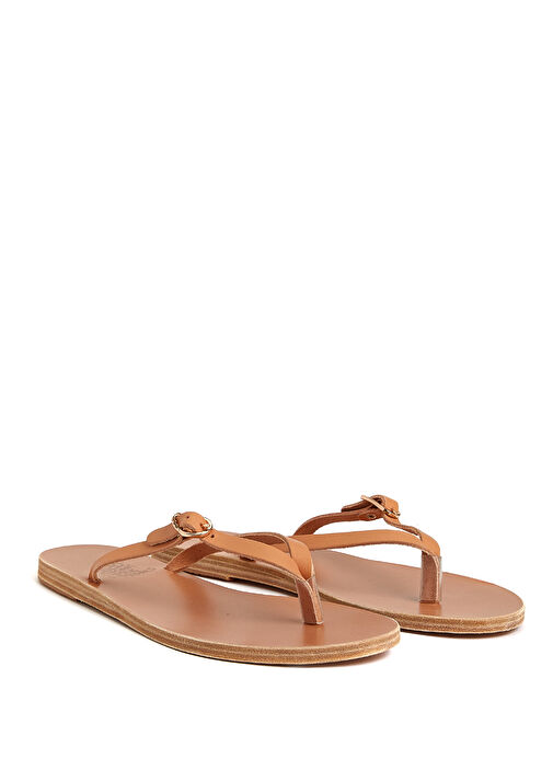 Naturel Kadın Deri Terlik - Görsel 3