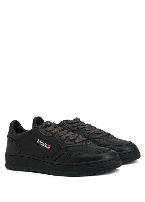 Medalist Siyah Erkek Deri Sneaker - Görsel 3