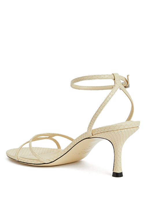 Leo Gold Deri Topuklu Sandalet - Görsel 4