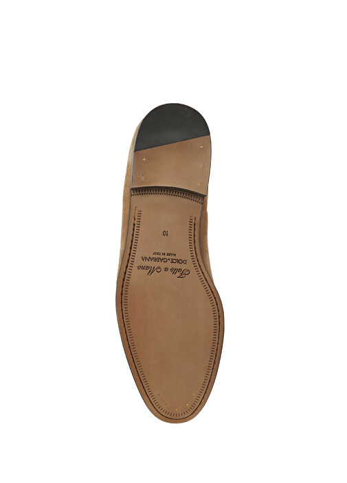 Bej Erkek Deri Loafer - Görsel 6