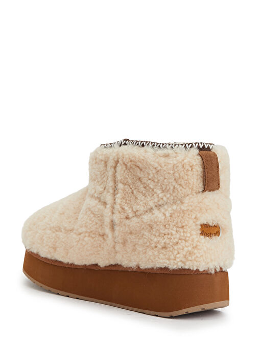 Stinger Micro Flatform Teddy Kadın Deri Bot - Görsel 4