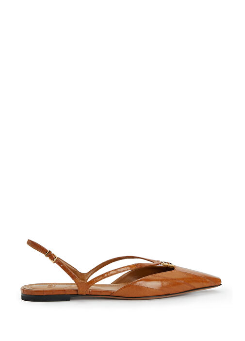 FFold Taba Dokulu Deri Babet - Görsel 2