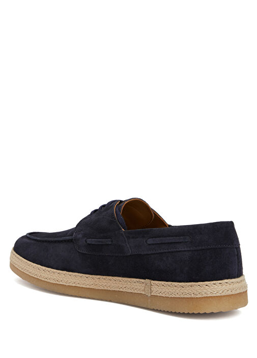Lacivert Jüt Detaylı Erkek Süet Ayakkabı - Görsel 4