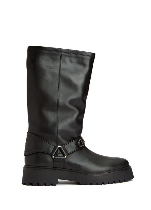 Siyah Kadın Deri Çizme - Görsel 2