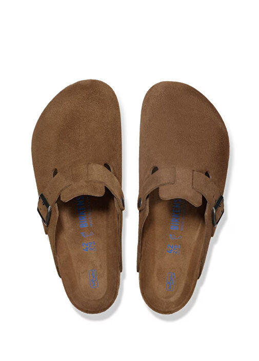 Boston Kahverengi Kadın Süet Terlik - Görsel 4