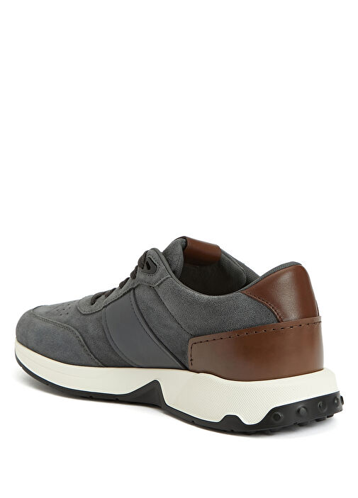 Gri Erkek Deri Sneaker - Görsel 4