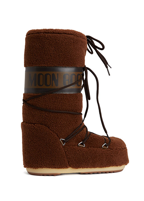 Icon Kahverengi Fleece Kadın Kar Botu - Görsel 2