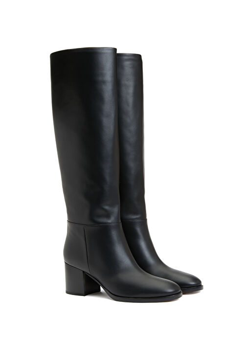 Siyah Kadın Deri Çizme - Görsel 3