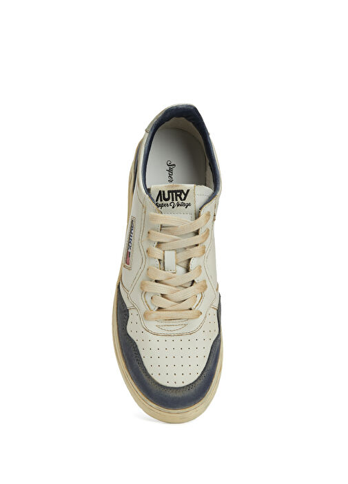 AVLM LS07 Lacivert Beyaz Erkek Deri Sneaker - Görsel 5