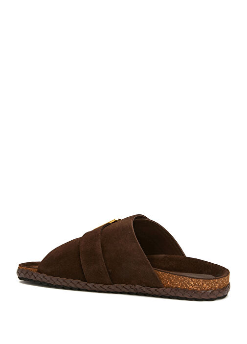 Acı Kahve Kadın Süet Terlik - Görsel 4