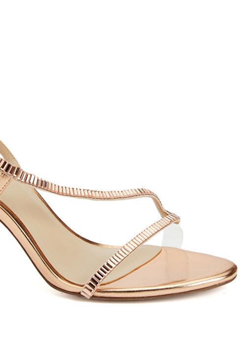 Rose Gold Kadın Taşlı Sandalet - Görsel 7