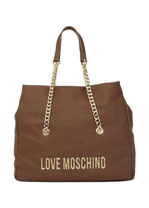 Love Moschino - Kahverengi Kadın Alışveriş Çantası - Kahverengi