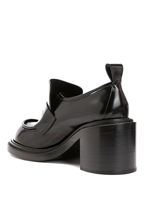 Olivia Siyah Deri Topuklu Ayakkabı - Görsel 4