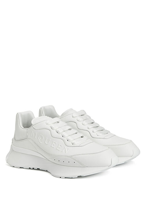 Sprint Runner Beyaz Erkek Deri Sneaker - Görsel 3