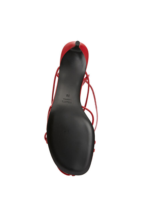 Loulou Kırmızı Kadın Deri Sandalet - Görsel 6