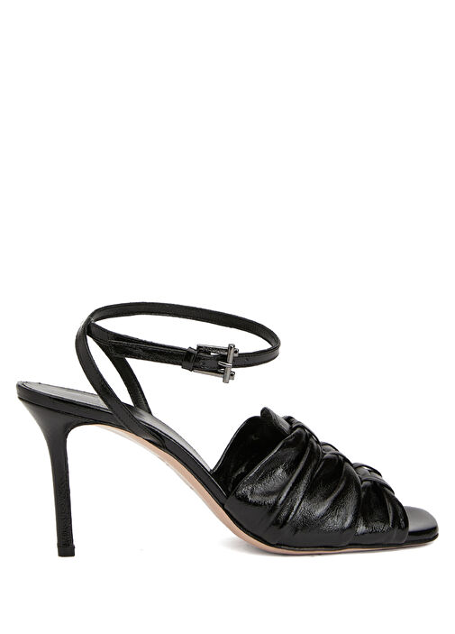 Siyah Kadın Rugan Sandalet - Görsel 2