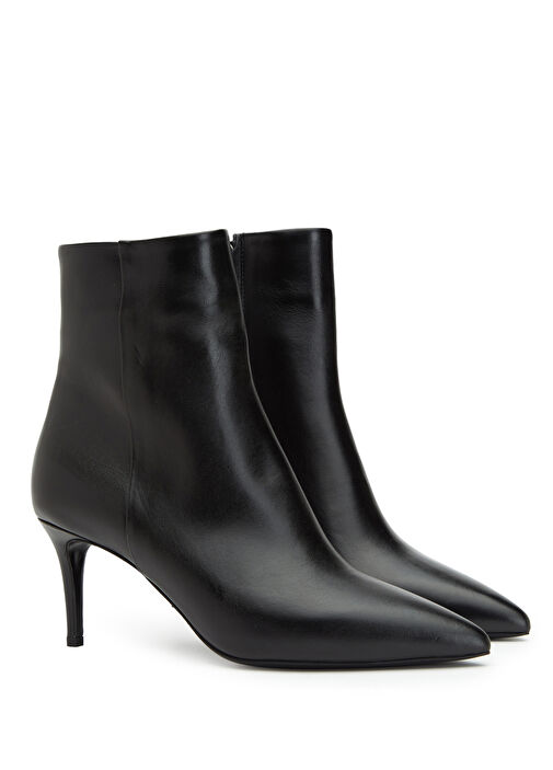 Siyah Kadın Deri Bot - Görsel 3