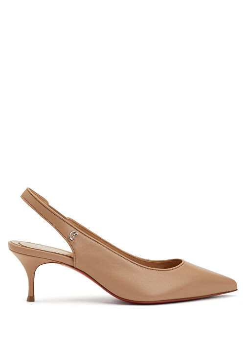 Sporty Kate Nude Deri Topuklu Ayakkabı - Görsel 2