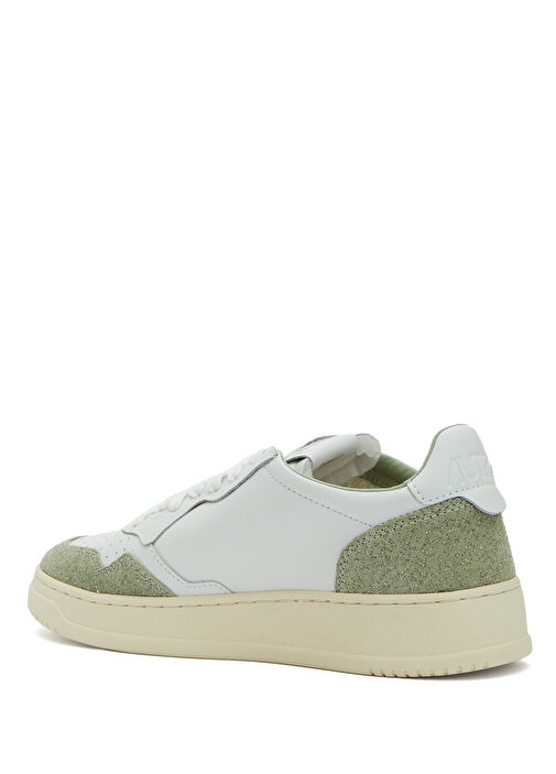 Medalist Beyaz Yeşil Kadın Deri Sneaker - Görsel 4