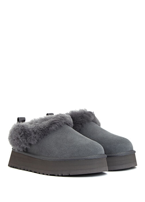 Tazzelle Koyu Gri Kadın Deri Bot - Görsel 3