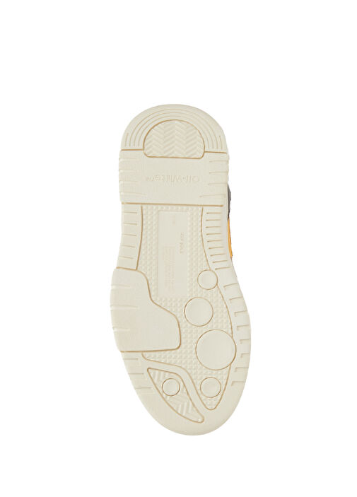 Siyah Sarı Erkek Çocuk Deri Sneaker - Görsel 6