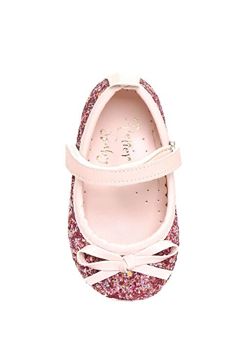 Pembe Simli Kız Bebek İlk Adım Ayakkabısı - Görsel 6