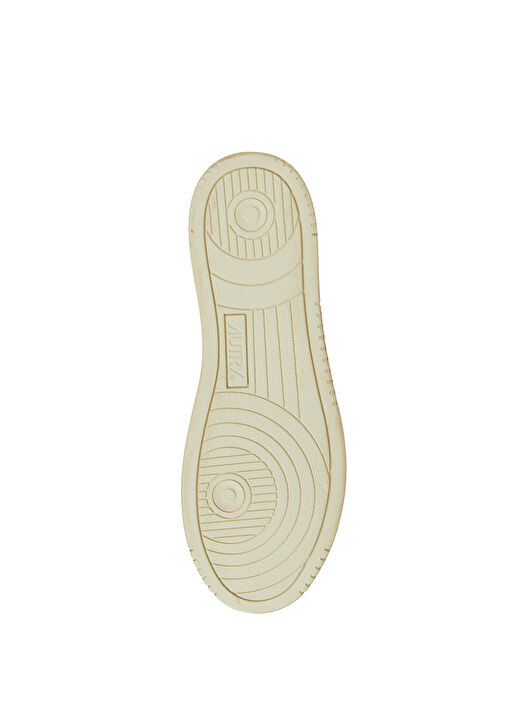 Turuncu Beyaz Erkek Deri Sneaker - Görsel 6