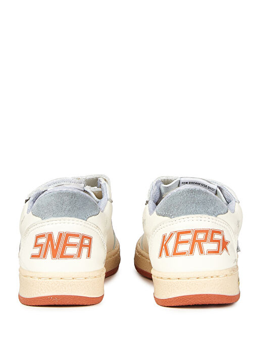 Ball Star Beyaz Çocuk Deri Sneaker - Görsel 5