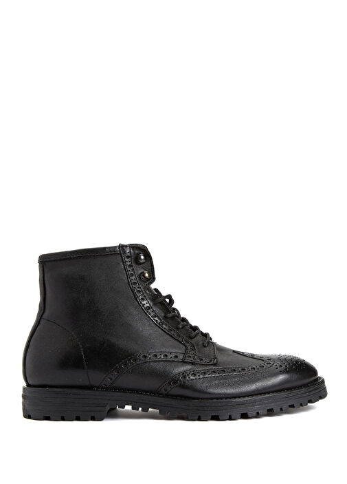 Siyah Erkek Deri Bot - Görsel 2