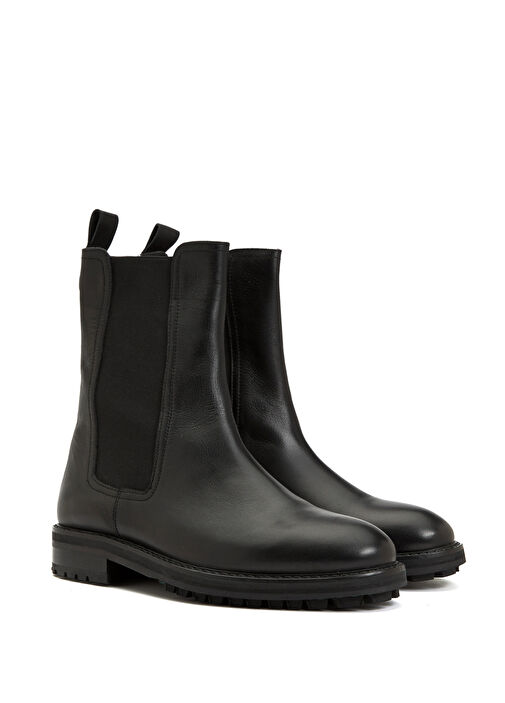 Siyah Kadın Deri Bot - Görsel 3