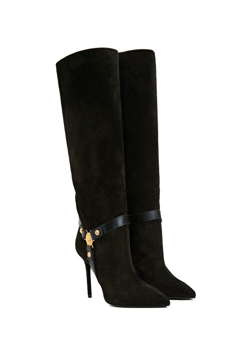 Eva Siyah Kadın Deri Çizme - Görsel 3