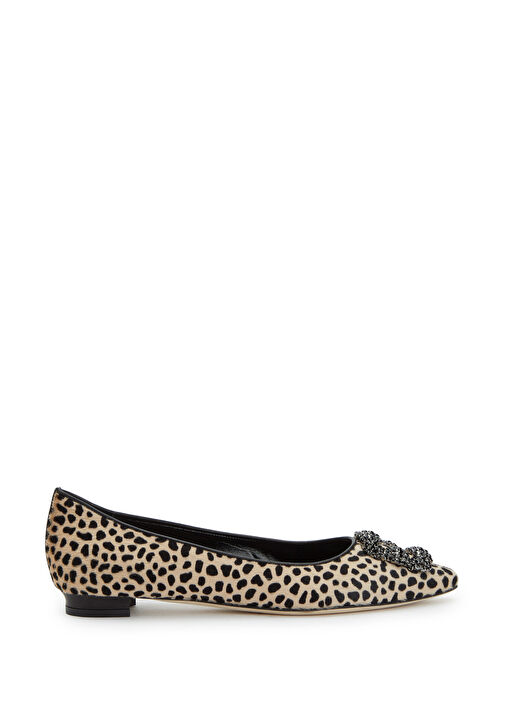 Manolo Blahnik Manolo Blahnik Leopar Deri Babet | Beymen Leopar - 2. görsel
