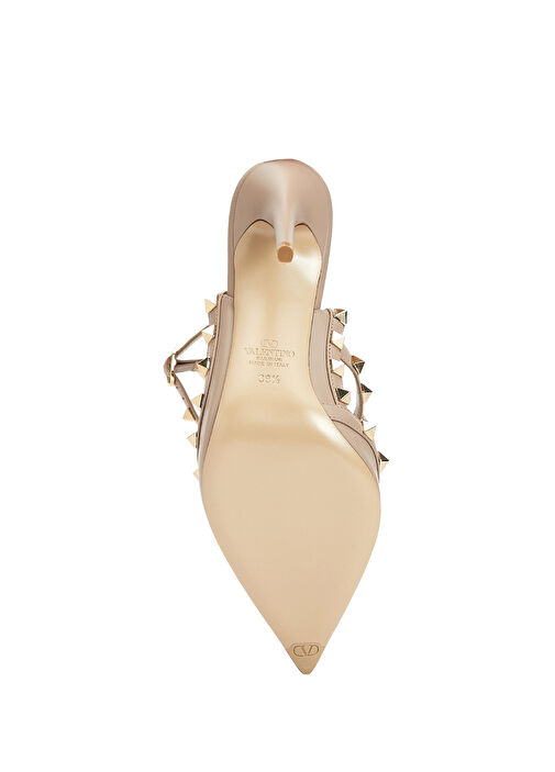 Rockstud Pudra Deri Topuklu Ayakkabı - Görsel 6