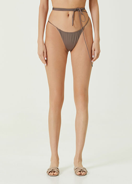 Saint Laurent - Gray String Bikini Bottom