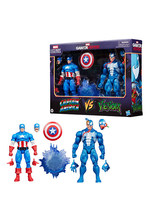 Marvel - Legends Gamerverse Captain America vs Venom 2 Action Figure