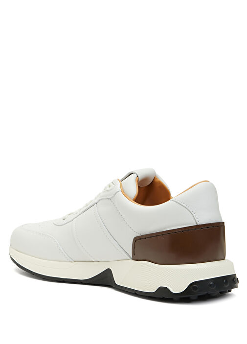 Beyaz Erkek Deri Sneaker - Görsel 4