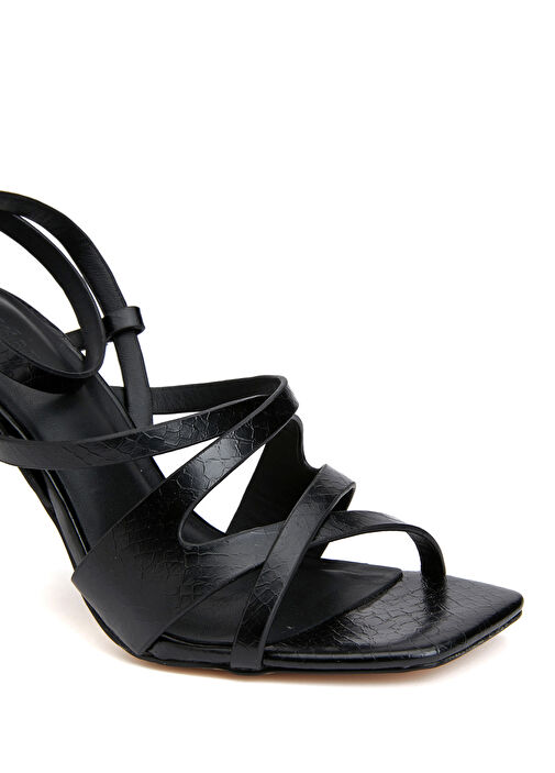 Siyah Kadın Sandalet - Görsel 7