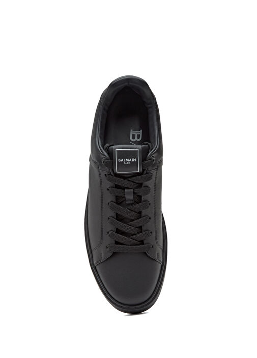 Siyah Erkek Deri Sneaker - Görsel 4