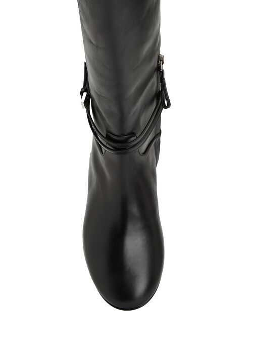 Siyah Kadın Deri Çizme - Görsel 5